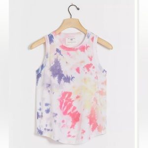 Anthropologie Sol Angeles Kelly Marble Tie Dye Tank - size S